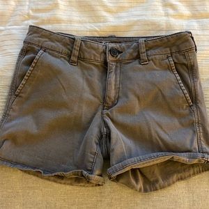 American Eagle Twill Super Stretch Midi Shorts